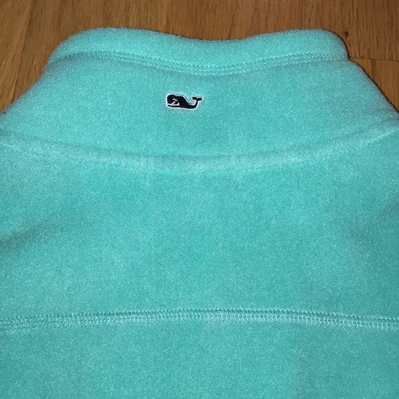 Blue-green Vineyard Vines fleece vest - Picture 6 of 6